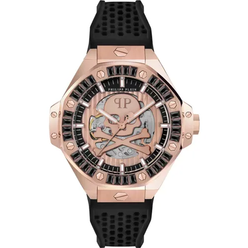 Watches, male, , Size: ONE SIZE Skeleton Royal Automatic Watch - Philipp Plein - Modalova