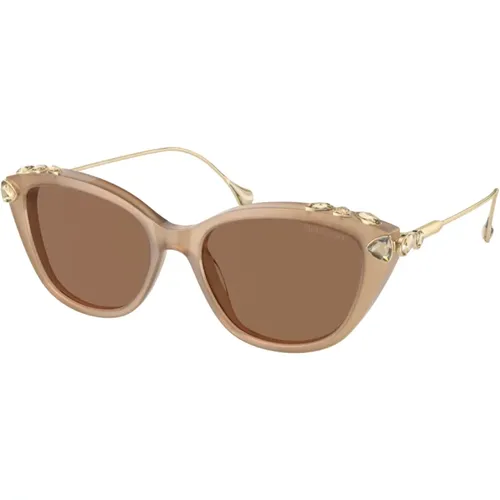 Stylische Sonnenbrille Sk6010 , Damen, Größe: 53 MM - Swarovski - Modalova