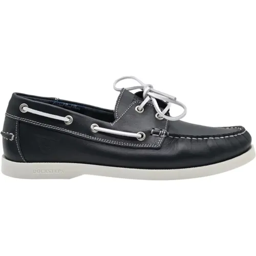 Pro Sailing Low Leather Navy Sneakers , male, Sizes: 11 UK, 8 UK, 7 UK, 9 UK, 6 UK - Docksteps - Modalova