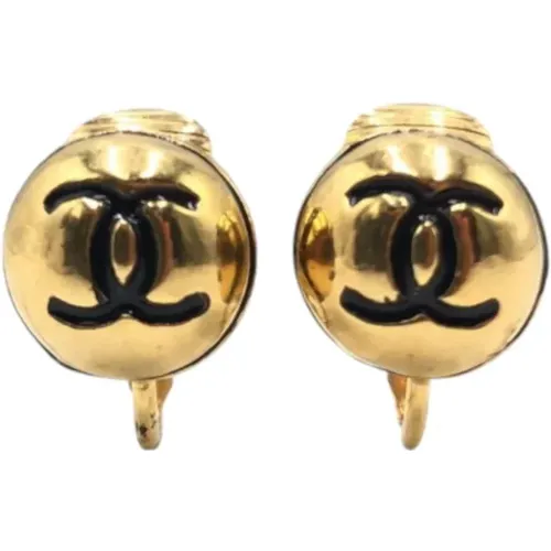 Pre-owned Jewellery, female, , Size: ONE SIZE Pre-owned Metal earrings - Chanel Vintage - Modalova