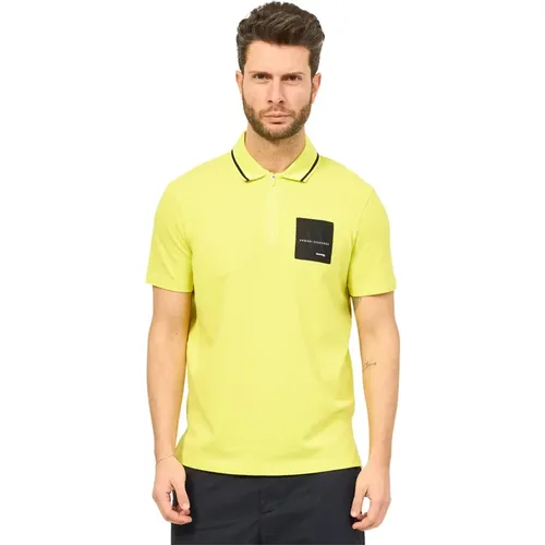 Cotton Polo Shirt , male, Sizes: M - Armani Exchange - Modalova