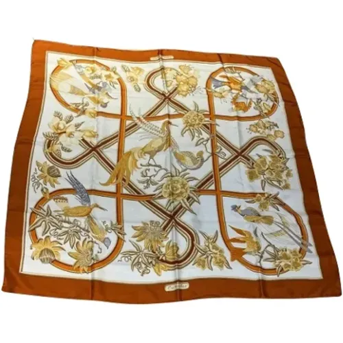 Pre-owned Scarves, female, , Size: ONE SIZE Pre-owned Silk scarves - Hermès Vintage - Modalova