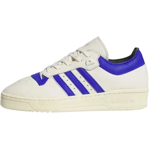 Niedrige Sneakers in Weiß/Blau/Gelb , Herren, Größe: 48 2/3 EU - Adidas - Modalova