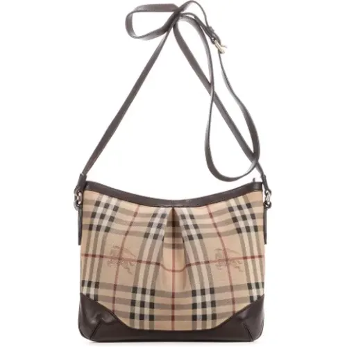 Pre-owned Cross Body Bags, female, , Size: ONE SIZE Pre-owned Coated canvas shoulder-bags - Burberry Vintage - Modalova