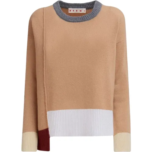 Cashmere Knit Sweater Multicolour , female, Sizes: 2XS - Marni - Modalova