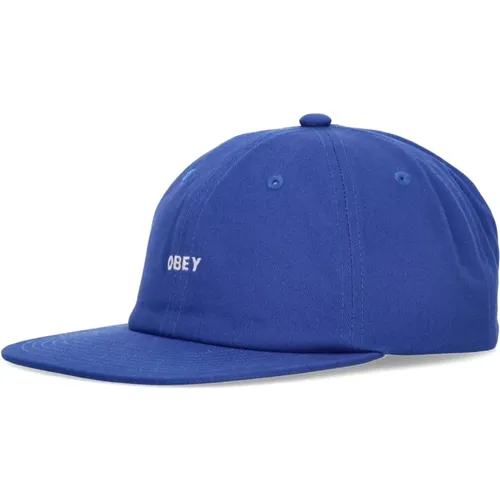 Caps, male, , Size: ONE SIZE Bold Twill Flat Brim Cap - Obey - Modalova