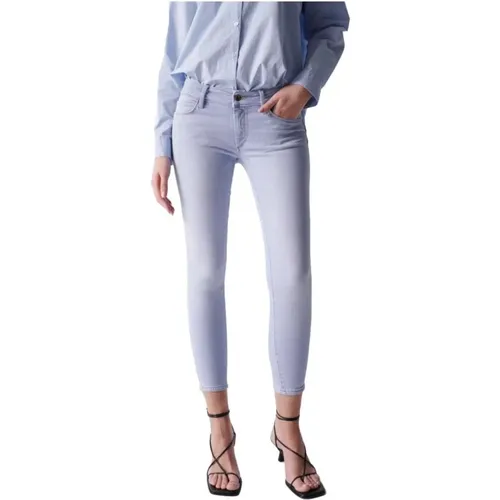 Wonder Skinny Cropped Jeans , female, Sizes: W33 L28, W32 L28 - Salsa - Modalova