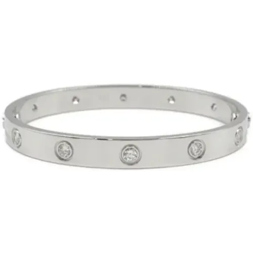 Pre-owned Jewellery, female, , Size: ONE SIZE Pre-owned White Gold bracelets - Cartier Vintage - Modalova