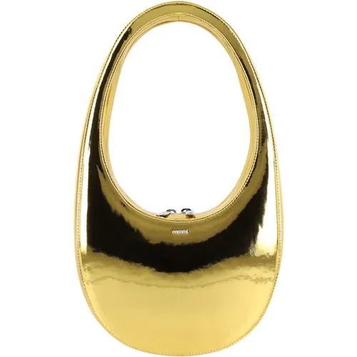 Gold Metallic Swipe Handbag , female, Sizes: ONE SIZE - Coperni - Modalova
