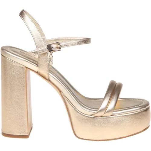 Womens Shoes Sandals Pale Gold Ss24 , female, Sizes: 3 1/2 UK, 4 UK, 4 1/2 UK, 2 UK, 3 UK, 5 1/2 UK, 5 UK - Michael Kors - Modalova