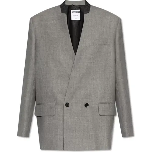 Doppelreihiger locker sitzender Blazer - Moschino - Modalova