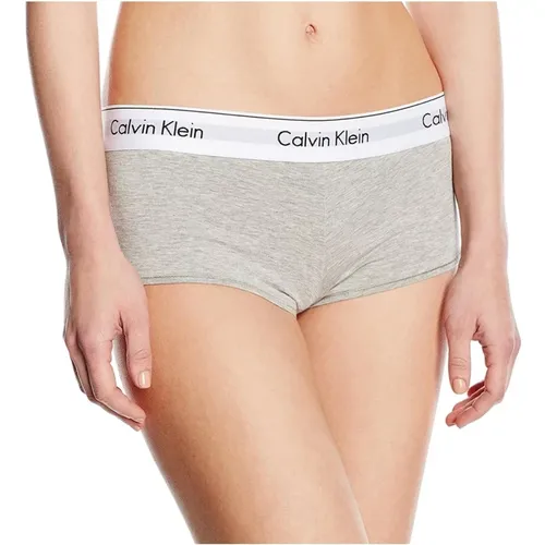 Bottoms, female, , Size: XS Grey Cotton Bikini Underwear - Calvin Klein - Modalova