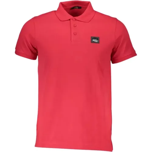 Elegantes Rosa Baumwoll-Polo mit schicken Details , Herren, Größe: S - Cavalli Class - Modalova