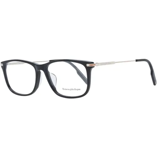 Glasses, male, , Size: ONE SIZE Classic Rectangle Optical Frames - Ermenegildo Zegna - Modalova