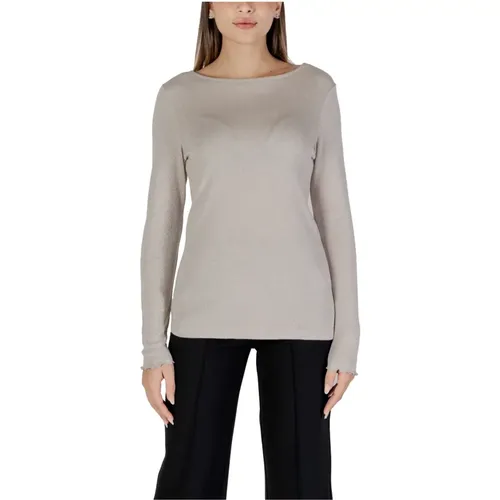 Round-neck Knitwear, female, , Size: L Glitter Knit Boat Neck Top - Street One - Modalova