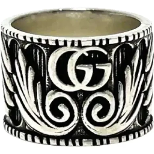 Pre-owned Jewellery, female, , Size: ONE SIZE Pre-owned Silver rings - Gucci Vintage - Modalova