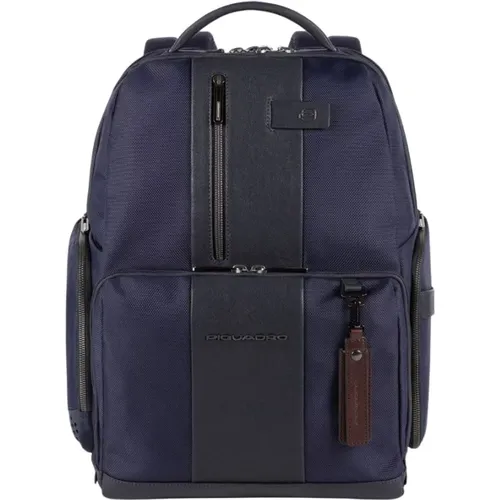 Backpacks, male, , Size: ONE SIZE Fast-check laptop backpack 15,6 - Piquadro - Modalova