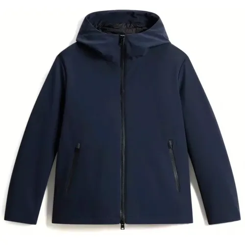 Herren Softshell Daunenjacke , Herren, Größe: XL - Woolrich - Modalova