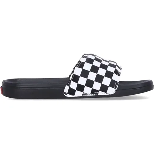 Sliders, male, , Size: 13 US Checkerboard Slide-on Slippers True White/ - Vans - Modalova