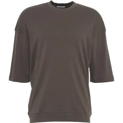 Boxy T-shirt Oliv Aw24 , Herren, Größe: XL - Stefan Brandt - Modalova