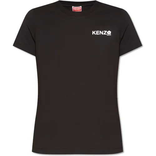 T-shirt with printed logo , female, Sizes: M, L, S, XS - Kenzo - Modalova