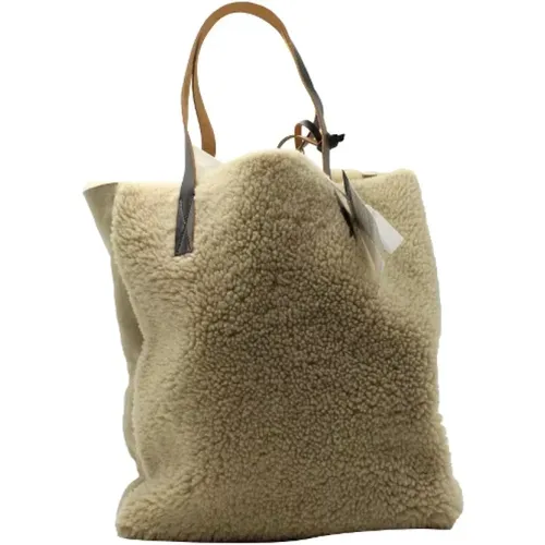 Pre-owned Tote Bags, female, , Size: ONE SIZE Pre-owned Suede totes - Marni Pre-owned - Modalova