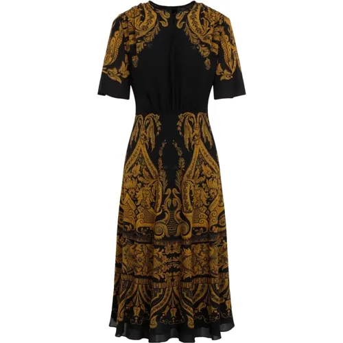 Schwarzes Midi-Kleid für Frauen - ETRO - Modalova