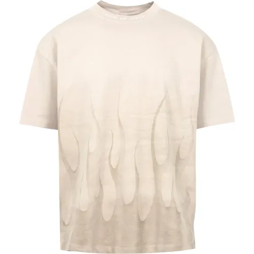 London Fog Graues T-Shirt mit Logo , Herren, Größe: XL - Vision OF Super - Modalova