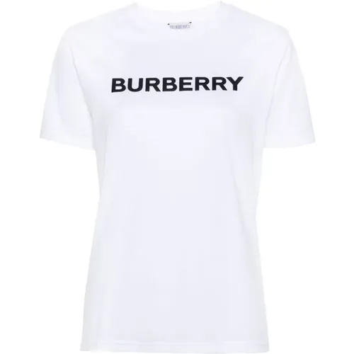 Weiße T-Shirts Polos für Frauen , Damen, Größe: 2XL - Burberry - Modalova