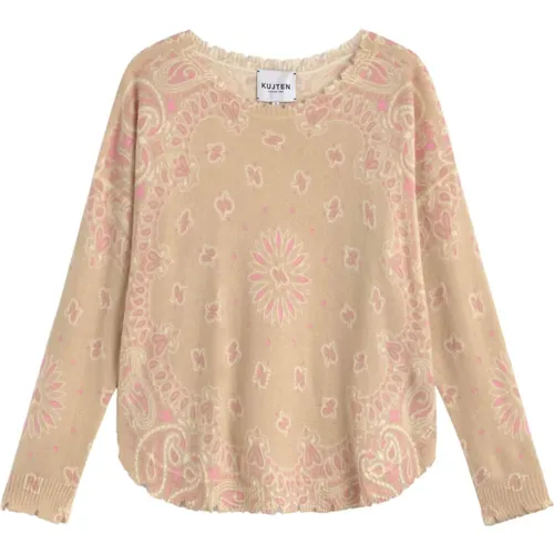 Mandala Oversized Sweater , Damen, Größe: L - KUJTEN - Modalova