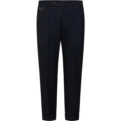 Wool Slim-Fit Trousers , male, Sizes: W38, W30, W36, W32, W31, W34, W40, W33 - Low Brand - Modalova