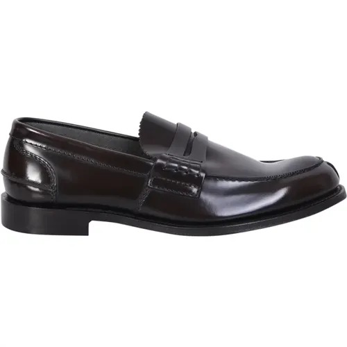 Loafers, male, , Size: 7 1/2 US Leather Loafers for Men - Church's - Modalova