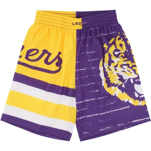 Sportswear, male, , Size: XL LSU Tigers Basketball Shorts - Mitchell & Ness - Modalova