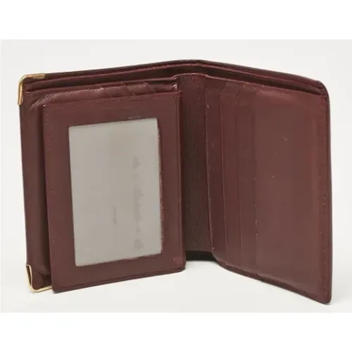 Pre-owned Wallets, male, , Size: ONE SIZE Pre-owned Leather wallets - Cartier Vintage - Modalova