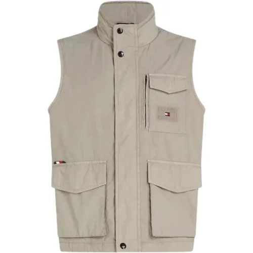 Vests, male, , Size: M Utility Sleeveless Vest - Tommy Hilfiger - Modalova