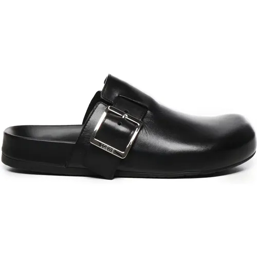 Mules, male, , Size: 11 US Leather Mule Sandals - Loewe - Modalova