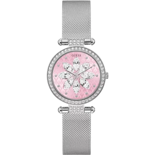 Watches, female, , Size: ONE SIZE Sparkling Pink Women's Watch - Guess - Modalova