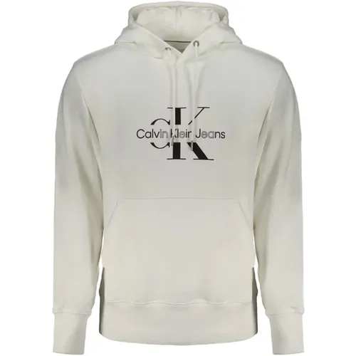 Hoodies, male, , Size: 2XL Hooded Sweatshirt with Unique Print - Calvin Klein - Modalova