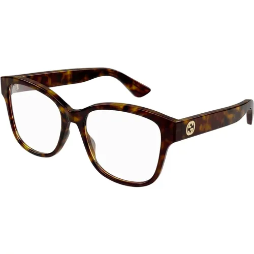 Dark Havana Eyewear Frames , unisex, Sizes: 54 MM - Gucci - Modalova