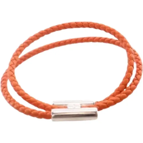 Pre-owned Jewellery, female, , Size: ONE SIZE Pre-owned Leather bracelets - Hermès Vintage - Modalova