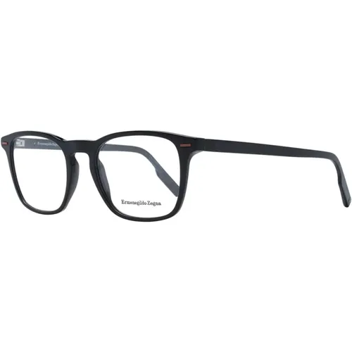 Glasses, male, , Size: ONE SIZE Rectangle Optical Frames - Ermenegildo Zegna - Modalova