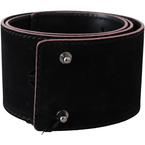 Belts, unisex, , Size: 85 CM Leather Wide Waist Studded Women Belt - Costume National - Modalova