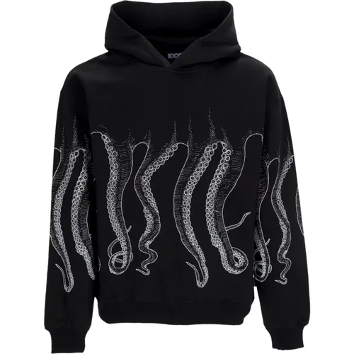 Hoodie with Tentacles Print , male, Sizes: XL - Octopus - Modalova