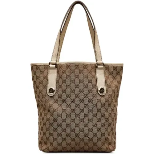 Pre-owned Tote Bags, female, , Size: ONE SIZE Pre-owned Leather totes - Gucci Vintage - Modalova