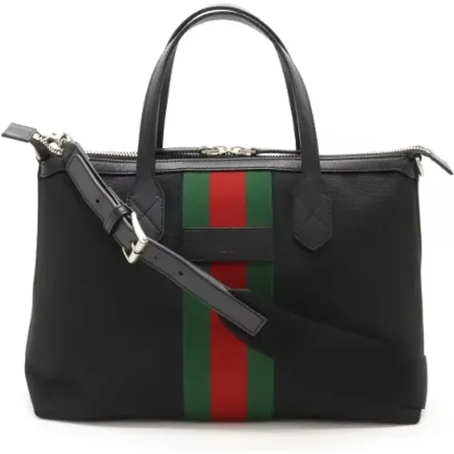 Pre-owned Tote Bags, female, , Size: ONE SIZE Pre-owned Canvas gucci-bags - Gucci Vintage - Modalova