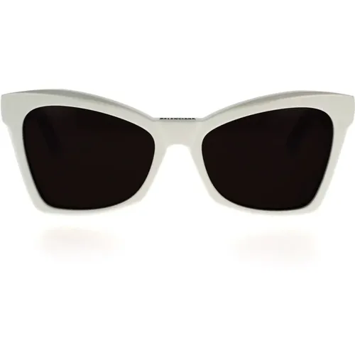 Womens Cat-Eye Sunglasses with Precise Angles , female, Sizes: 57 MM - Balenciaga - Modalova
