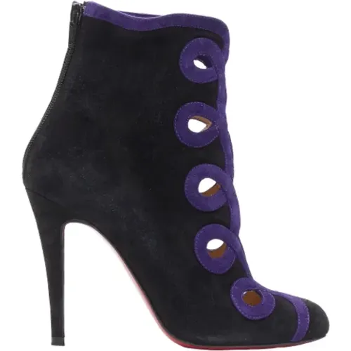 Pre-owned Boots, female, , Size: 6 US Pre-owned Suede boots - Christian Louboutin Pre-owned - Modalova