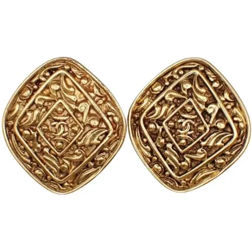 Pre-owned Jewellery, female, , Size: ONE SIZE Pre-owned Metal earrings - Chanel Vintage - Modalova