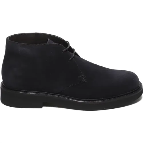 Lace-up Boots, male, , Size: 8 1/2 US Suede Ankle Boots - Rossano Bisconti - Modalova