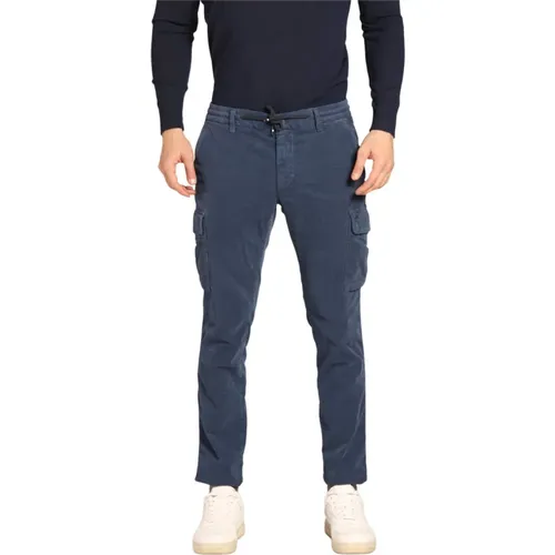 Samtige Cargo Hose Extra Slim Fit , Herren, Größe: 2XL - Mason's - Modalova